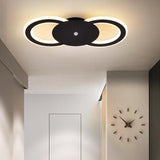 2 Light Flush Mount Black Ceiling Light Unique Light