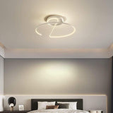 Semi Circle Streamlined Metal Dimmable LED Modern Ceiling Light Fixture