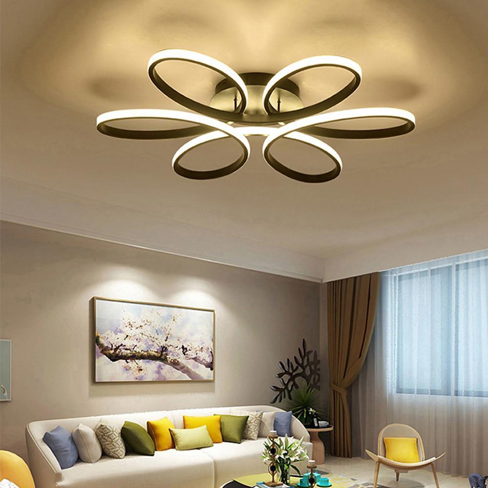 Flower Petal Dimmable LED Modern Ceiling Lights Flush Mount Lighting