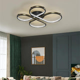 Circle Flower Design Dimmable LED Modern Ceiling Light Flush Mount Lighting