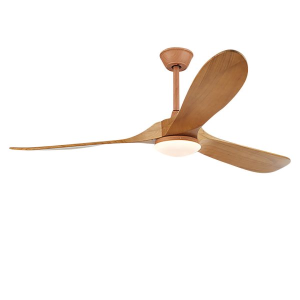 Retro Solid Wood Frequency Conversion Silent Dimming Ceiling Fan with Lights - Image 11
