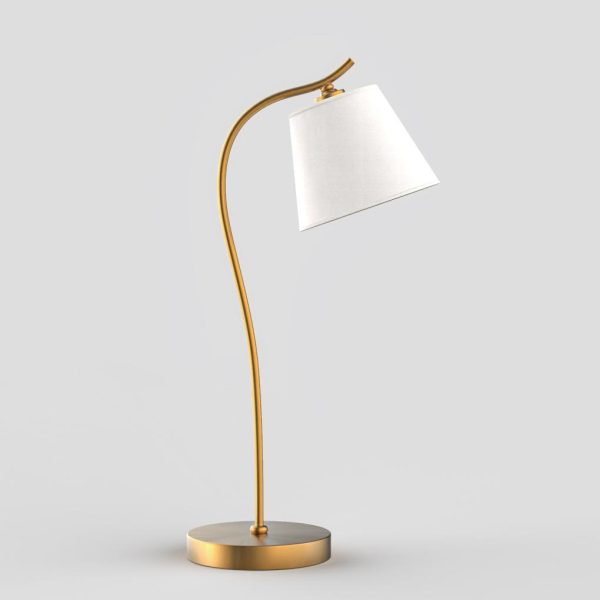 Metal Gooseneck Desk Lamp with Cone Fabric Shade for Bedside and Office Use - Image 5