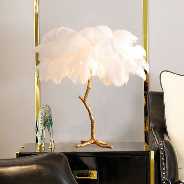 O'Moore Nordic Luxury Unique Ostrich Feather Floor Lamp/Table Lamp - Image 43