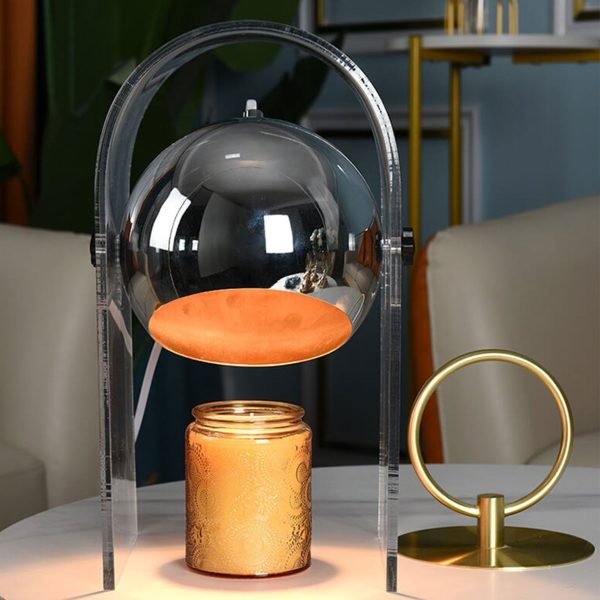 Vintage Acrylic Glass Dome Shade Aromatherapy Melting Wax Table Lamp - Image 6