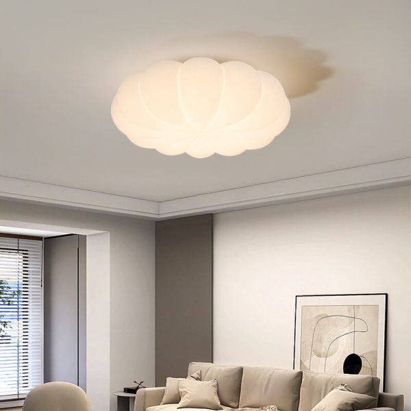 Contemporary Nordic PE Shade Kid's Flowers LED Flush Mount Ceiling Light For Bedroom - Image 11