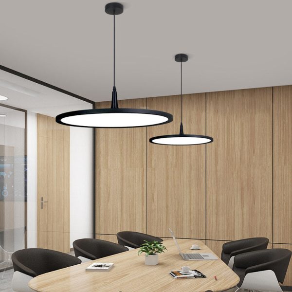 Modern Minimalist Aluminum Round Shape LED Pendant Light For Dining Room - Image 4
