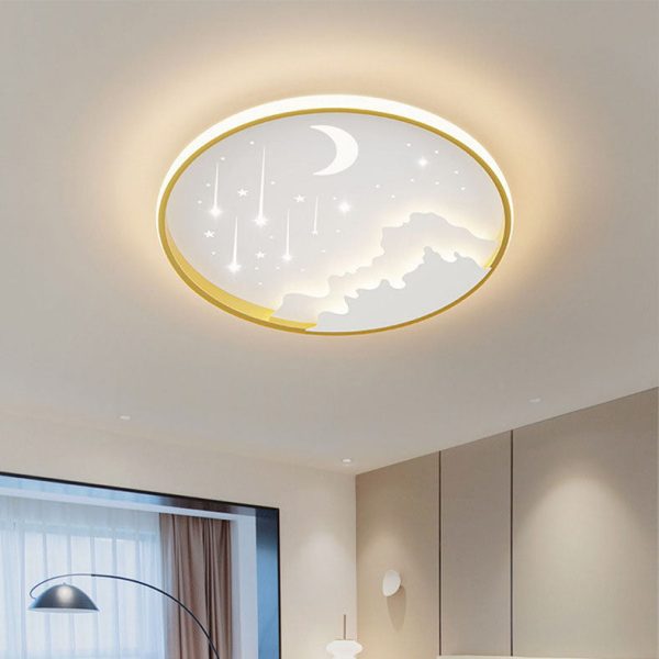 Modern Simplicity Iron Round Children LED Flush Mount Ceiling Light For Bedroom - Image 26