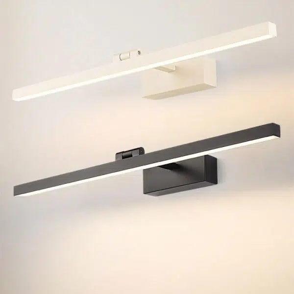Modern Minimalist Long Iron Aluminum PC LED Vanity Light Wall Sconce Lamp For Bathroom - Image 24