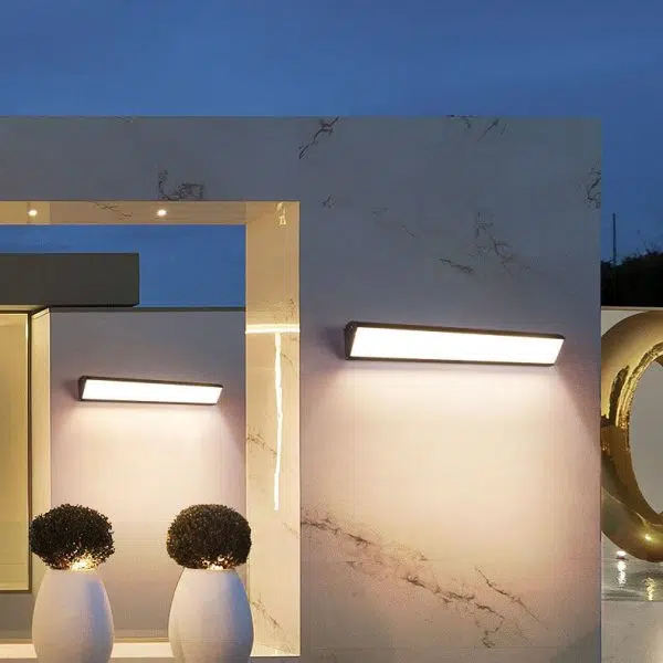 Modern Minimalist Aluminum Acrylic Waterproof Long Outdoor Indoor LED Wall Sconce Lamp - Image 22