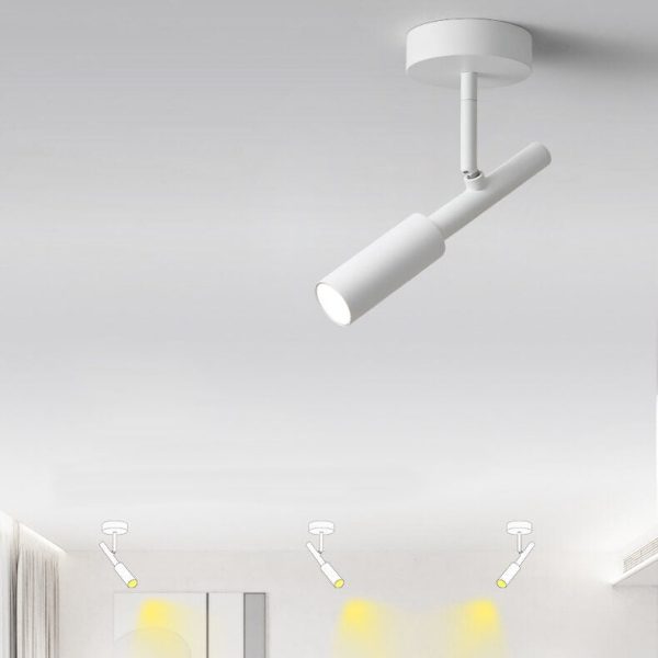 Minimalist Spotlight Rotatable LED Semi-Flush Mount Ceiling Light - Image 15