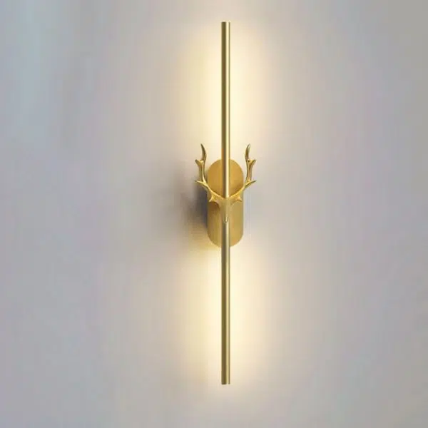 Modern Light Luxury Aluminum Long Strip Antler Shape LED Wall Sconce Lamp - Image 14