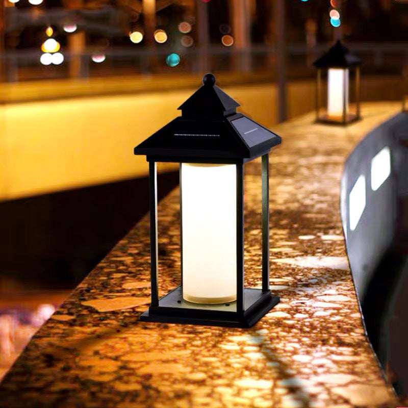 01-e23361b1-c893-4705-941d-900c8f4d873c.jpg Modern Minimalist Solar Spire Quadrangle Aluminum Acrylic LED Post Head Light For Outdoor Patio - Image 1