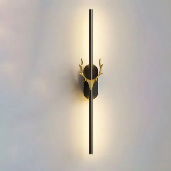 Modern Light Luxury Aluminum Long Strip Antler Shape LED Wall Sconce Lamp - Image 15