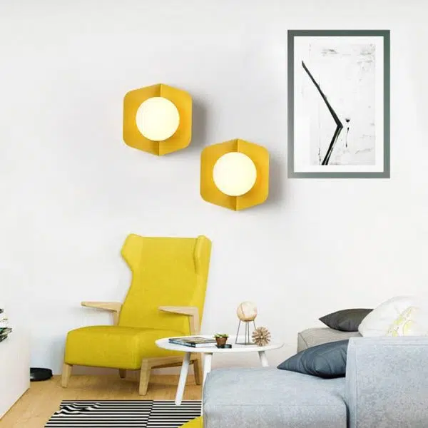 Glass Ball 1-Light Single Globe Sconce Lamp - Image 3