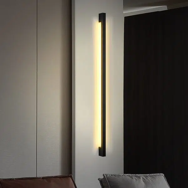 Modern Simplicity Long Strip Aluminum Silicone LED Wall Sconce Lamp