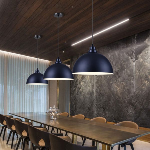 Industrial Simple Iron Dome Pot Lid 1-Light Pendant Light - Image 11