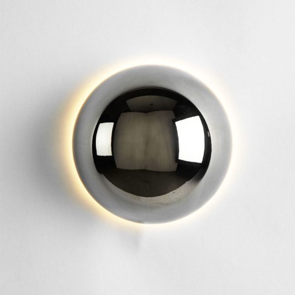 Modern Simplicity Meteorite Semicircle Metal LED Wall Sconce Lamp For Bedroom - Image 26