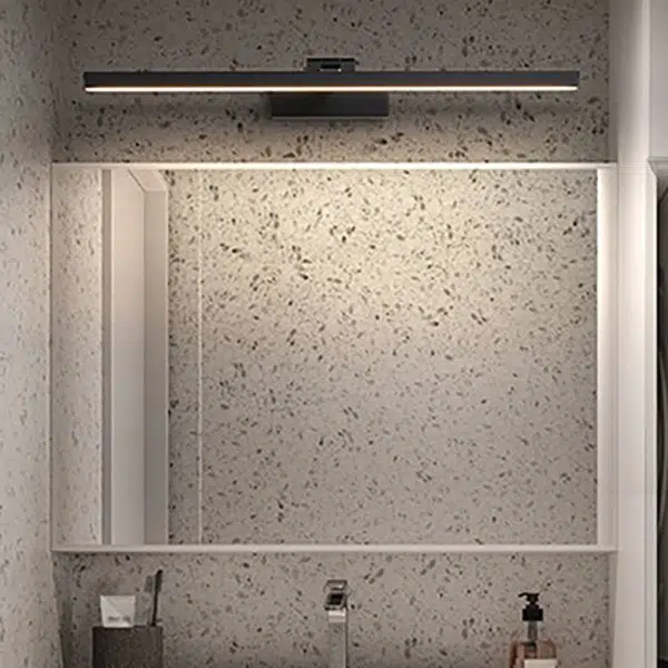 Modern Minimalist Long Iron Aluminum PC LED Vanity Light Wall Sconce Lamp For Bathroom