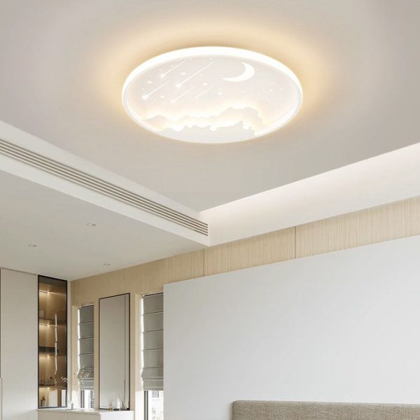 Modern Simplicity Iron Round Children LED Flush Mount Ceiling Light For Bedroom - Image 5