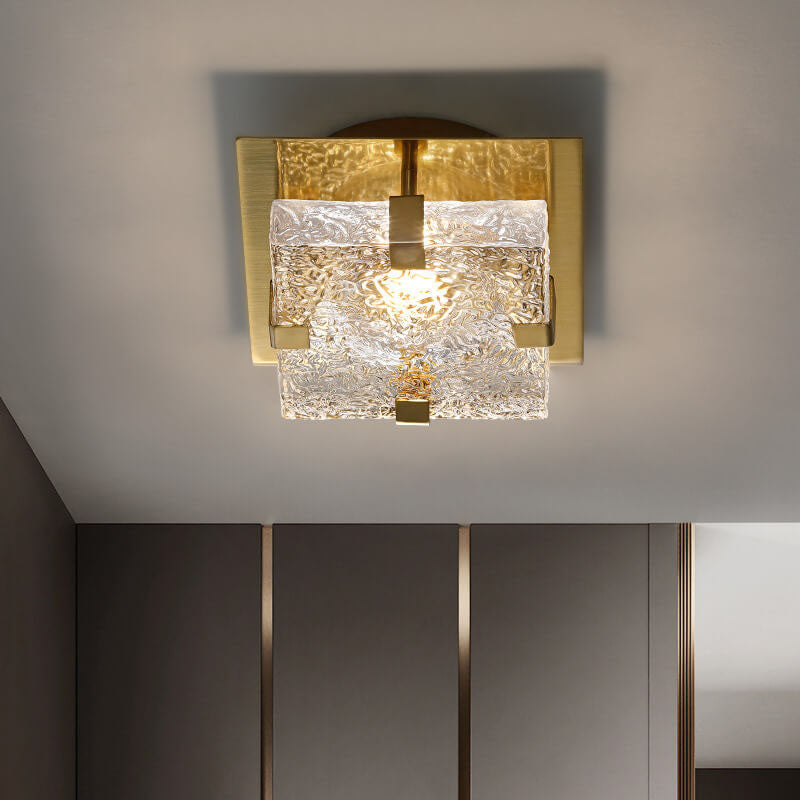 02-9f579602-32e9-41da-9247-c440e9c72213.jpg Nordic Luxury Crystal Cube LED Semi-Flush Mount Ceiling Light - Image 1