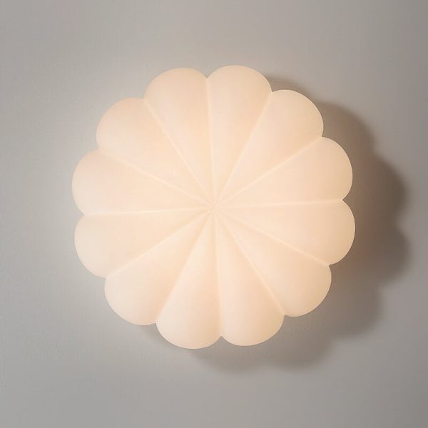 Contemporary Nordic PE Shade Kid's Flowers LED Flush Mount Ceiling Light For Bedroom - Image 4