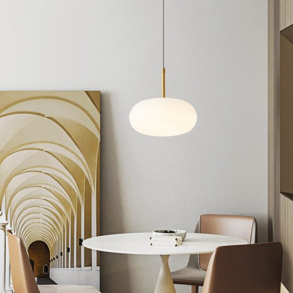 Modern Cream Style Apple All-Copper LED Pendant Light - Image 19