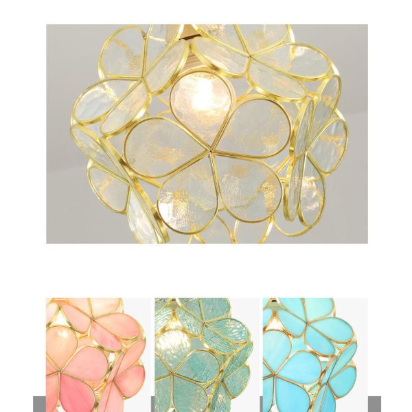 New Japanese-Style Manual Petal Aisle Semi-Flush Mount Light - Image 6