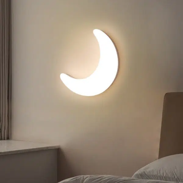 Modern Creative Acrylic Moon LED Wall Sconce Lamp - Image 4