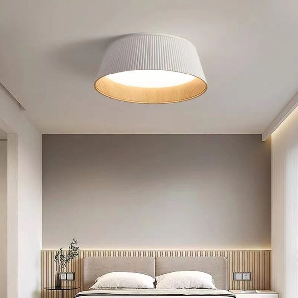 Nordic Minimalist Round LED Iron Pendant Light Flush Mount Lighting - Image 8