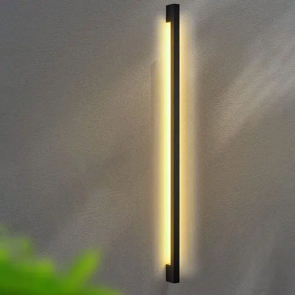 Modern Simplicity Long Strip Aluminum Silicone LED Wall Sconce Lamp - Image 25