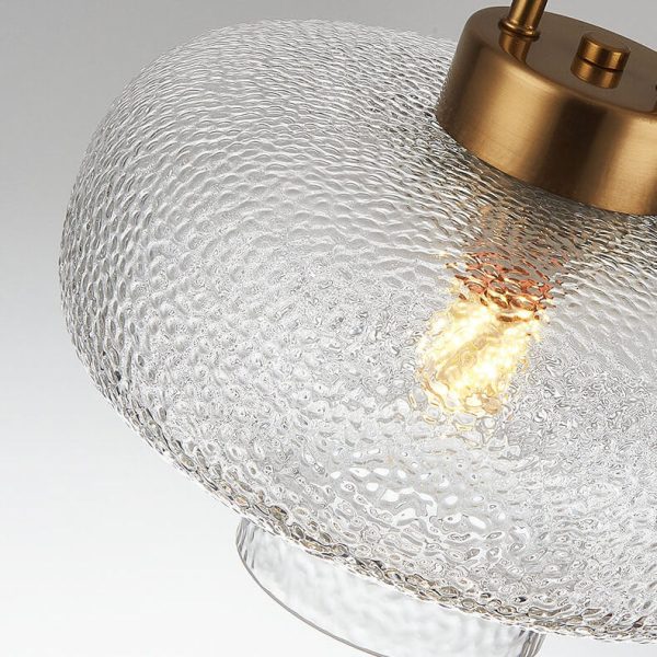Nordic Light Luxury Oval Clear Glass 1-Light Pendant Light - Image 9