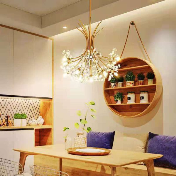 Modern Transitional Crystal Dandelion Branches 13/19 Light Chandelier For Dining Room - Image 4