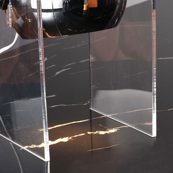 Vintage Acrylic Glass Dome Shade Aromatherapy Melting Wax Table Lamp - Image 4