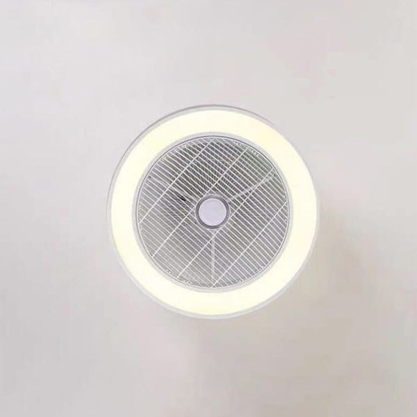 Nordic Simple Round Galaxies Enclosed LED Flush Mount Ceiling Fan Light - Image 3