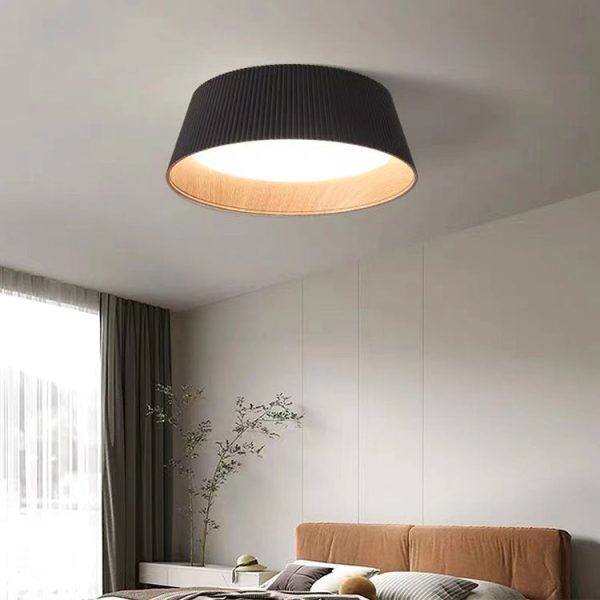 Nordic Minimalist Round LED Iron Pendant Light Flush Mount Lighting - Image 9