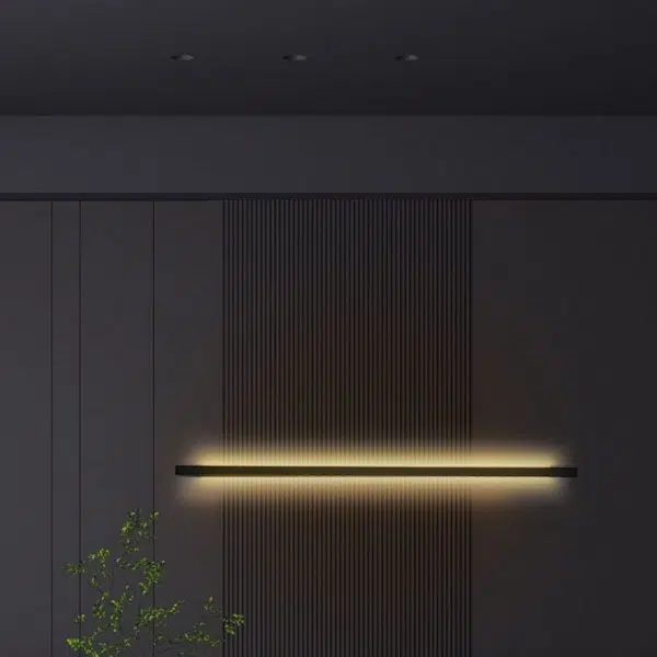 Modern Simplicity Long Strip Aluminum Silicone LED Wall Sconce Lamp - Image 24