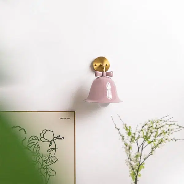 French Minimalist Bell Butterfly Iron 1-Light Wall Sconce Lamp - Image 20