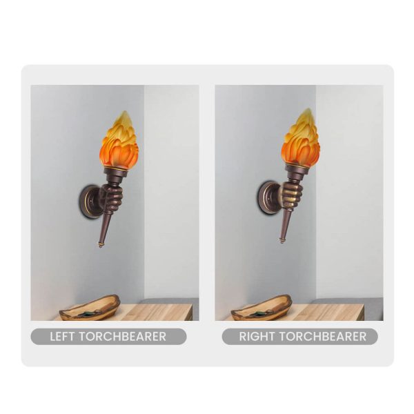Creative Vintage Torch 1- Light Wall Sconce Lamp - Image 8