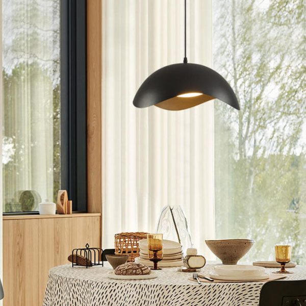 Nordic Minimalist Dome Wave Design LED Pendant Light - Image 20