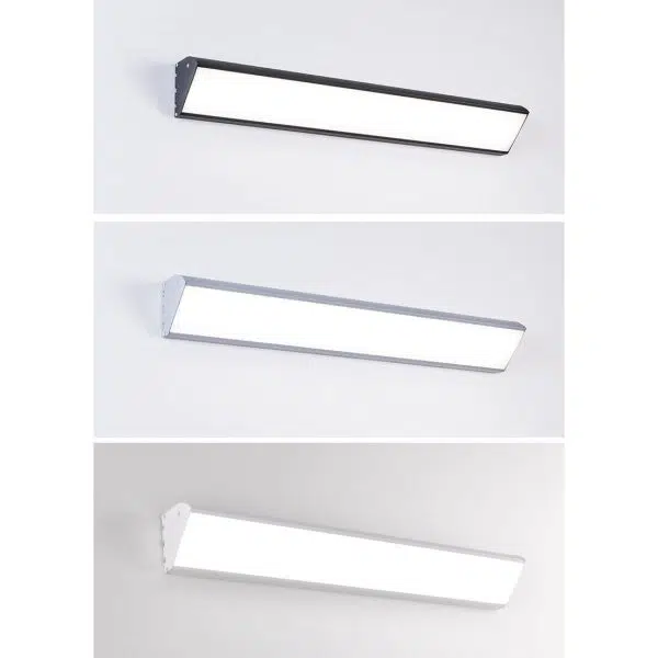Modern Minimalist Aluminum Acrylic Waterproof Long Outdoor Indoor LED Wall Sconce Lamp - Image 24