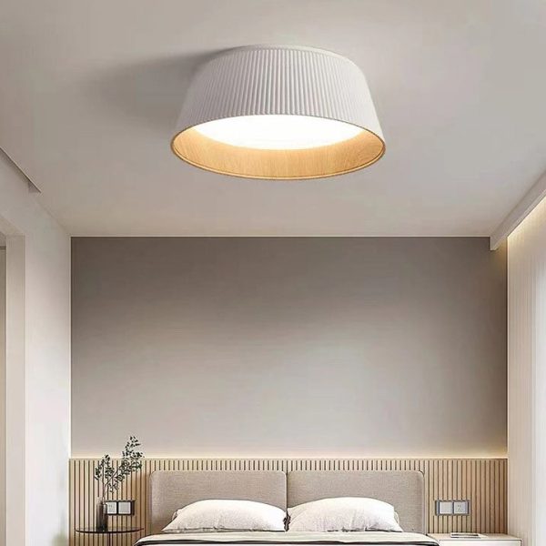 Nordic Minimalist Round LED Iron Pendant Light Flush Mount Lighting - Image 5