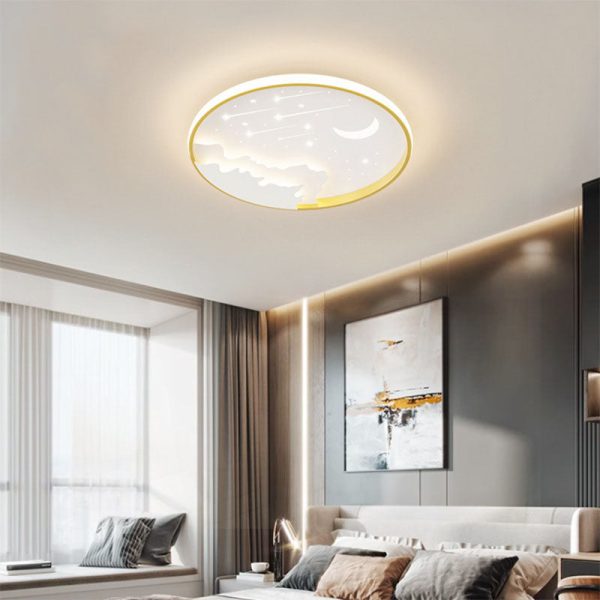 Modern Simplicity Iron Round Children LED Flush Mount Ceiling Light For Bedroom - Image 24