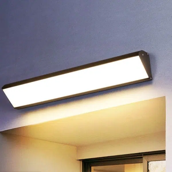 Modern Minimalist Aluminum Acrylic Waterproof Long Outdoor Indoor LED Wall Sconce Lamp - Image 6