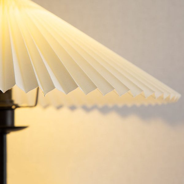Vintage Fabric Pleated Shade 1-Light Standing Floor Lamp - Image 15
