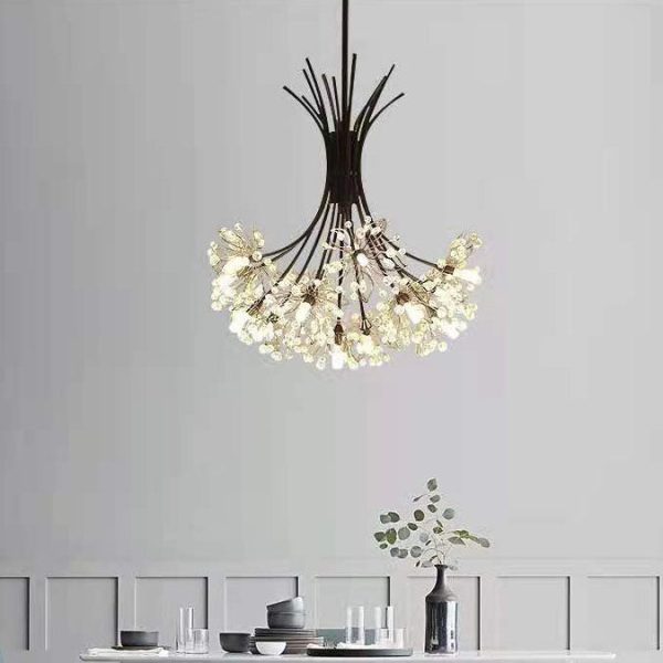 Modern Transitional Crystal Dandelion Branches 13/19 Light Chandelier For Dining Room - Image 12