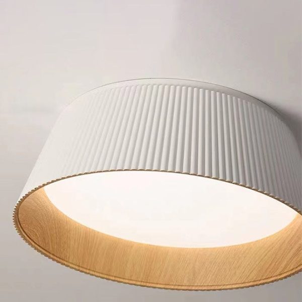 Nordic Minimalist Round LED Iron Pendant Light Flush Mount Lighting - Image 6