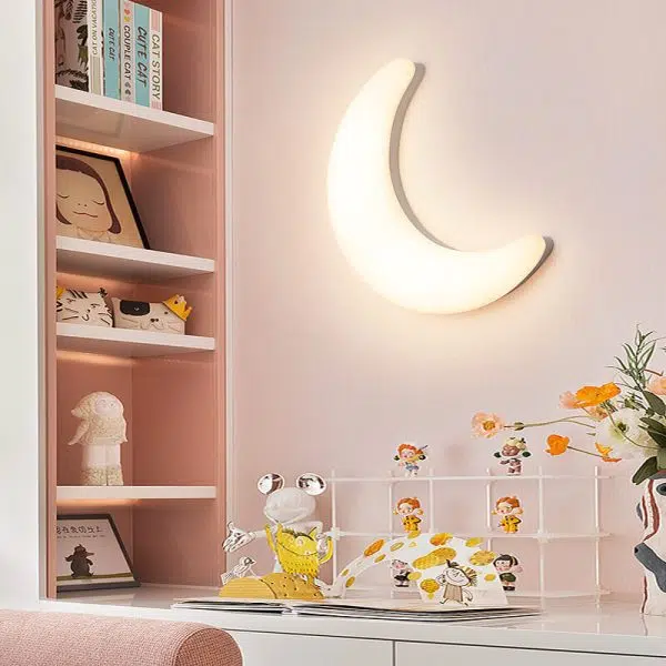Modern Creative Acrylic Moon LED Wall Sconce Lamp - Image 11