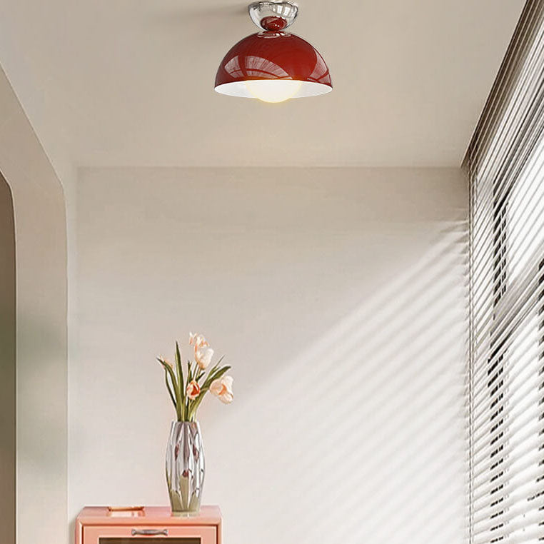 04-79a75a05-2f66-4187-80f3-9272d0b61c90.jpg Modern Simple Wrought Iron Semi-Circle 1-Light Semi-Flush Mount Lighting - Image 1