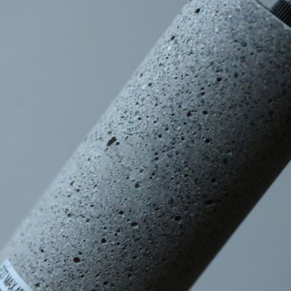 Contemporary Industrial Cylindrical Tapered Cement Iron 1-Light Pendant Light For Living Room - Image 9