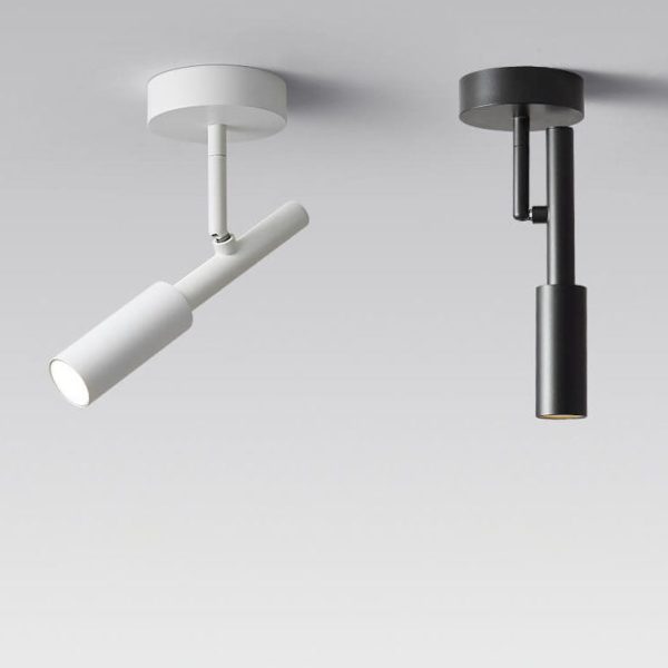 Minimalist Spotlight Rotatable LED Semi-Flush Mount Ceiling Light - Image 5